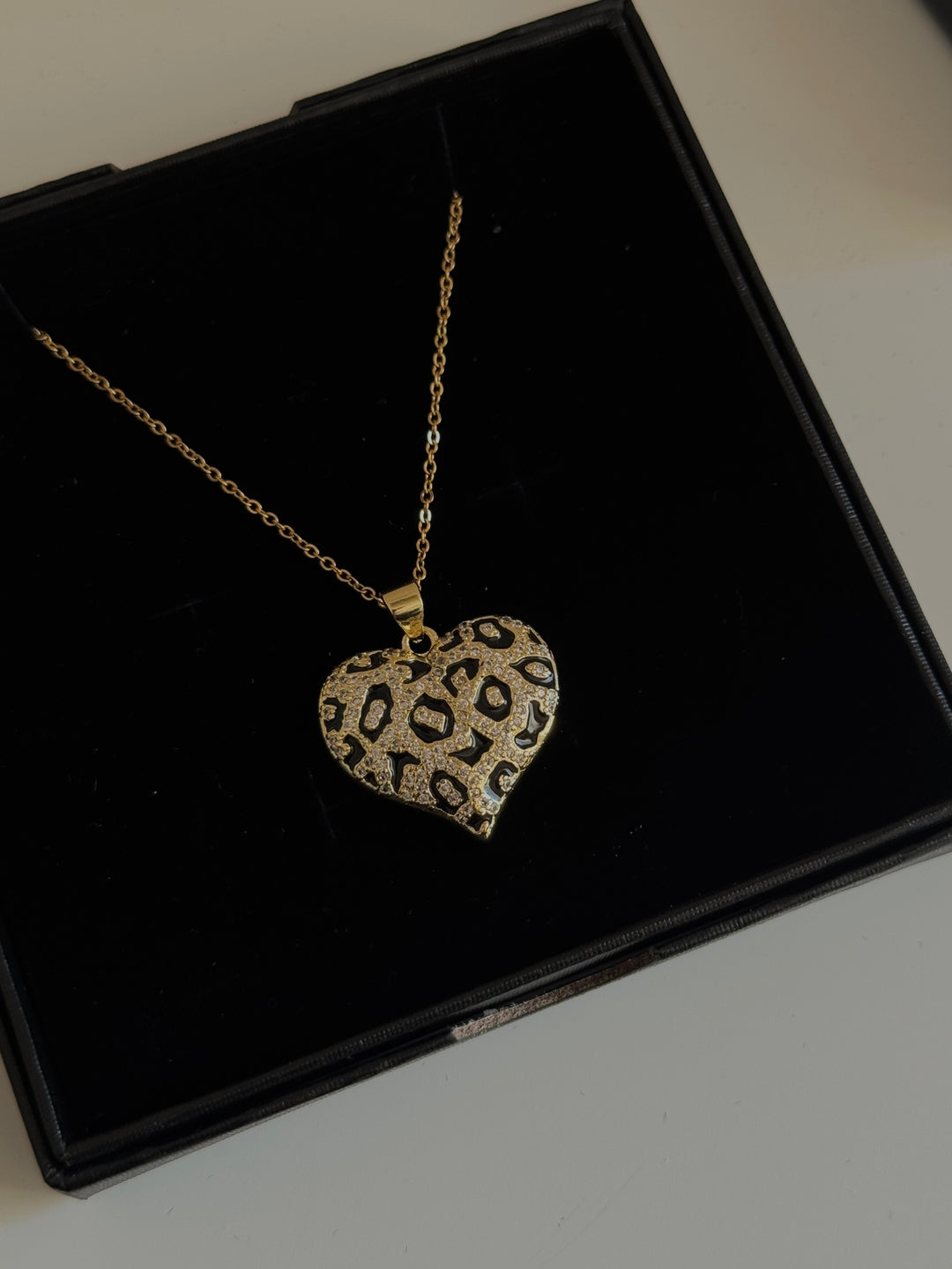 Leopard Heart Necklace