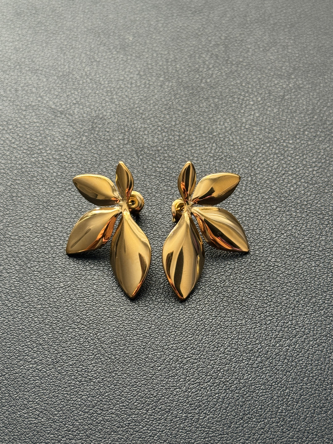 Golden Leaf Studs