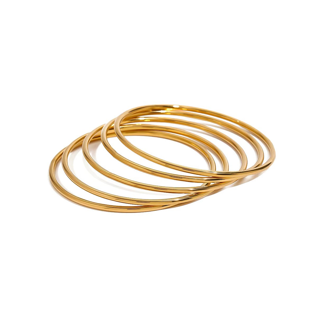 Gold Serenity Bangles